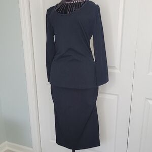 Isabel Maternity Elegant Black Women's Dress XS